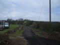 Image April 2014 - tarmac being laid on the last section of the Halesworth off-road all weather track.